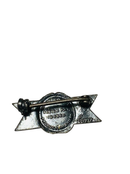 WWII Army Navy E Production Award Enamel Sterling Silver Pin .9"