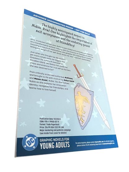 DC Nubia Too Real Paperback Book McKinney Smith Axumi Uncorrected Proof