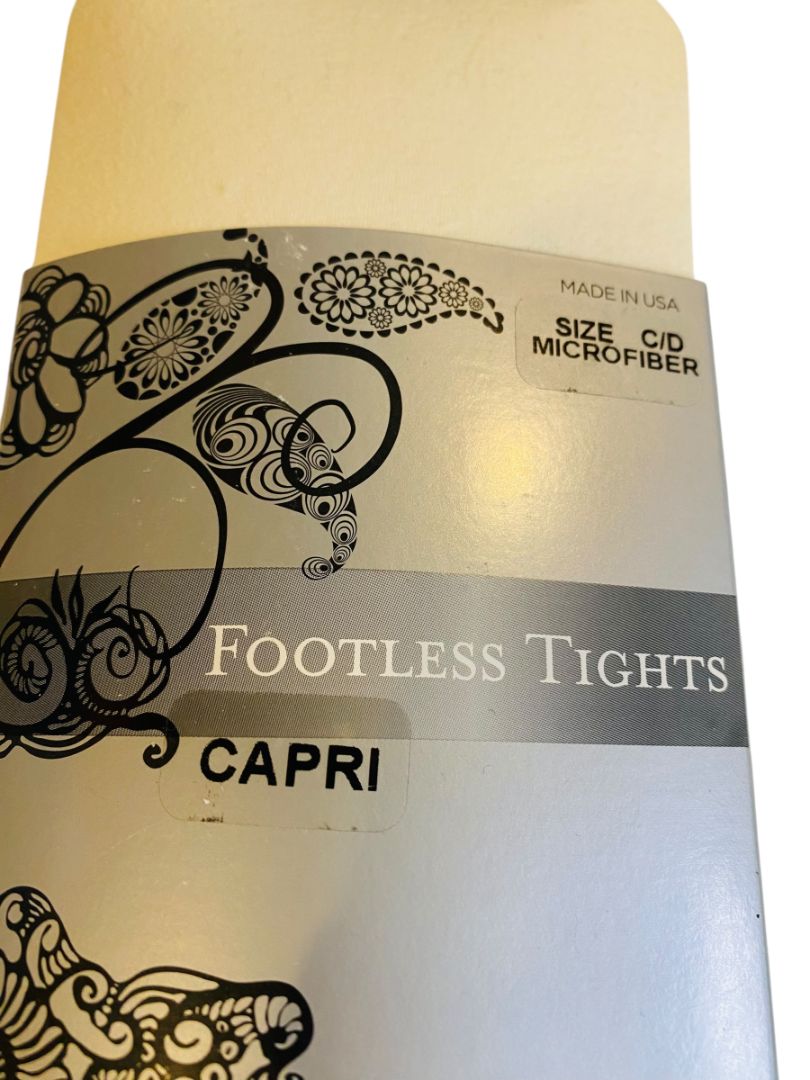 Avenue Body New Footless Capri Tights Plus Size C/D Cream