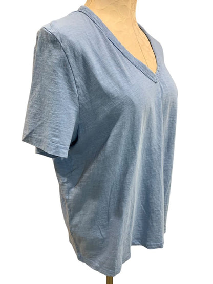 XL Universal Thread Womens Cornflower Blue V-Neck Tshirt 100% Cotton