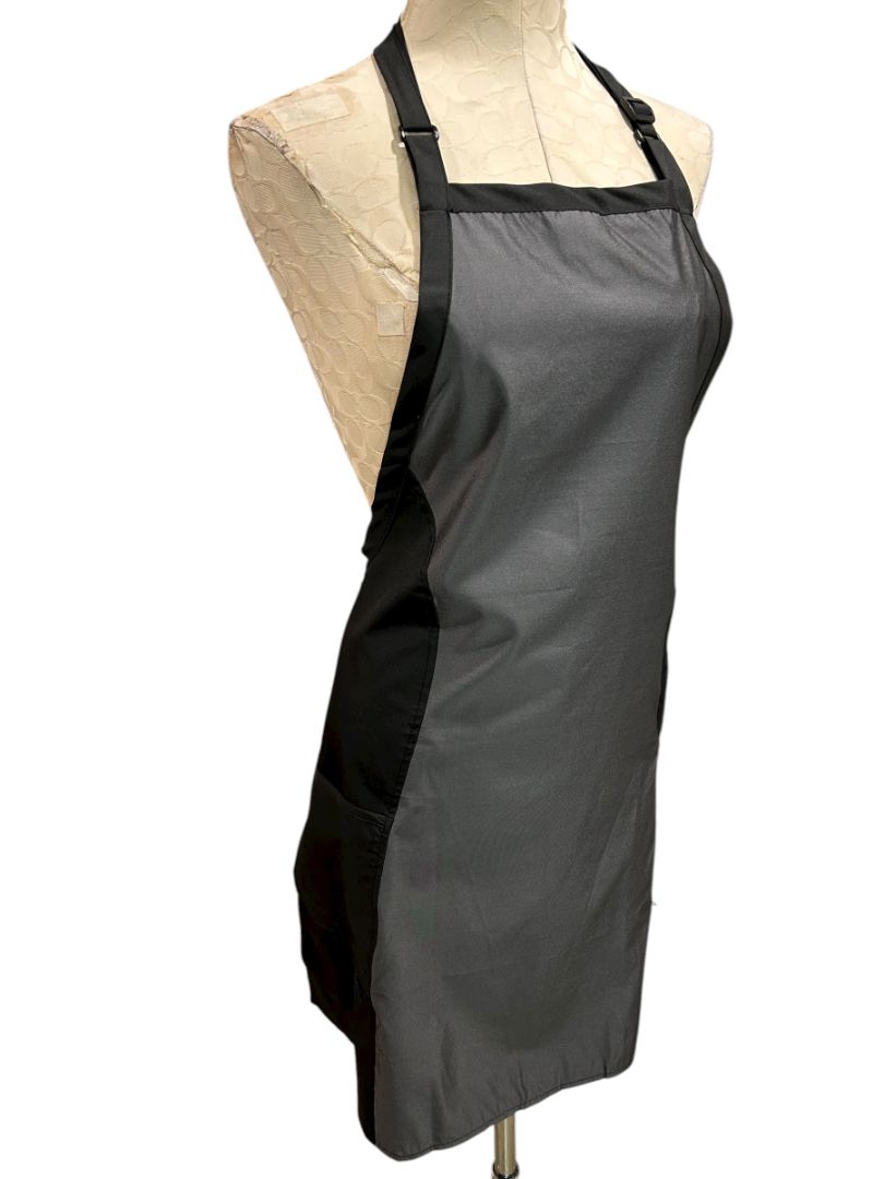 Betty Dain Hair Stylist Apron Bleachproof Black Gray Hourglass