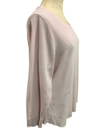 Size 2X Old Navy Womens Light Pink Thermal Shirt Long Sleeve
