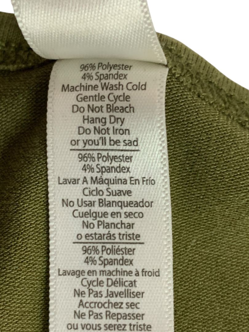 Size Small LulaRoe Womens Olive Green Scoop Neck Long Sleeve Tshirt