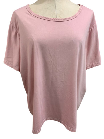 Size 3X Womens Pink Tshirt Sleep Shirt Super Soft Short Sleeve