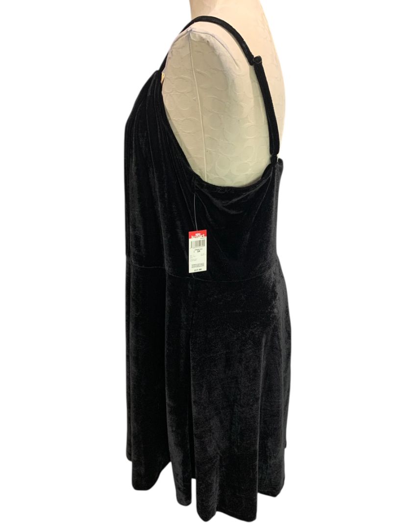 Size 2X Joe Boxer Junior Womens Velour Dress Spaghetti Strap New