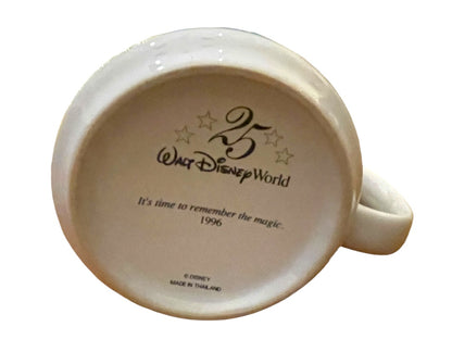Walt Disney World 25th Anniversary 1996 It's Time To Remember The Magic 12oz Mug