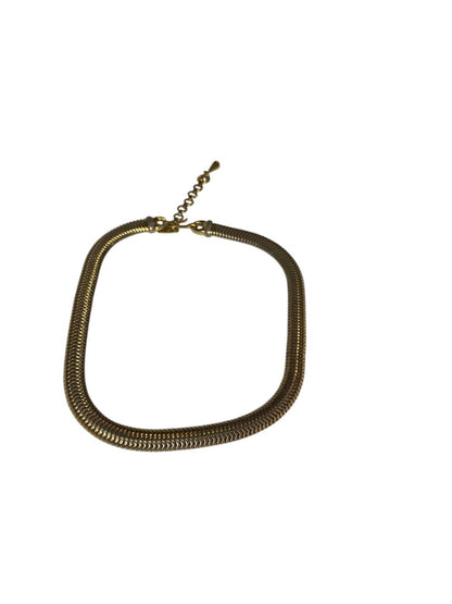 Vintage Monet Thick Goldtone Necklace Hook Closure 16 Inch