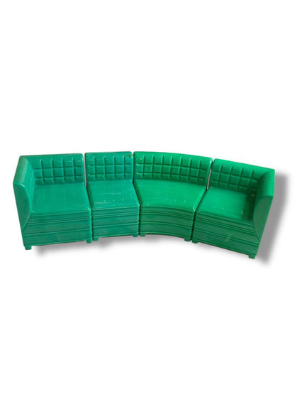 1960s IDEAL Young Decorator Modular Couch Sofa Dollhouse Miniature Sectional