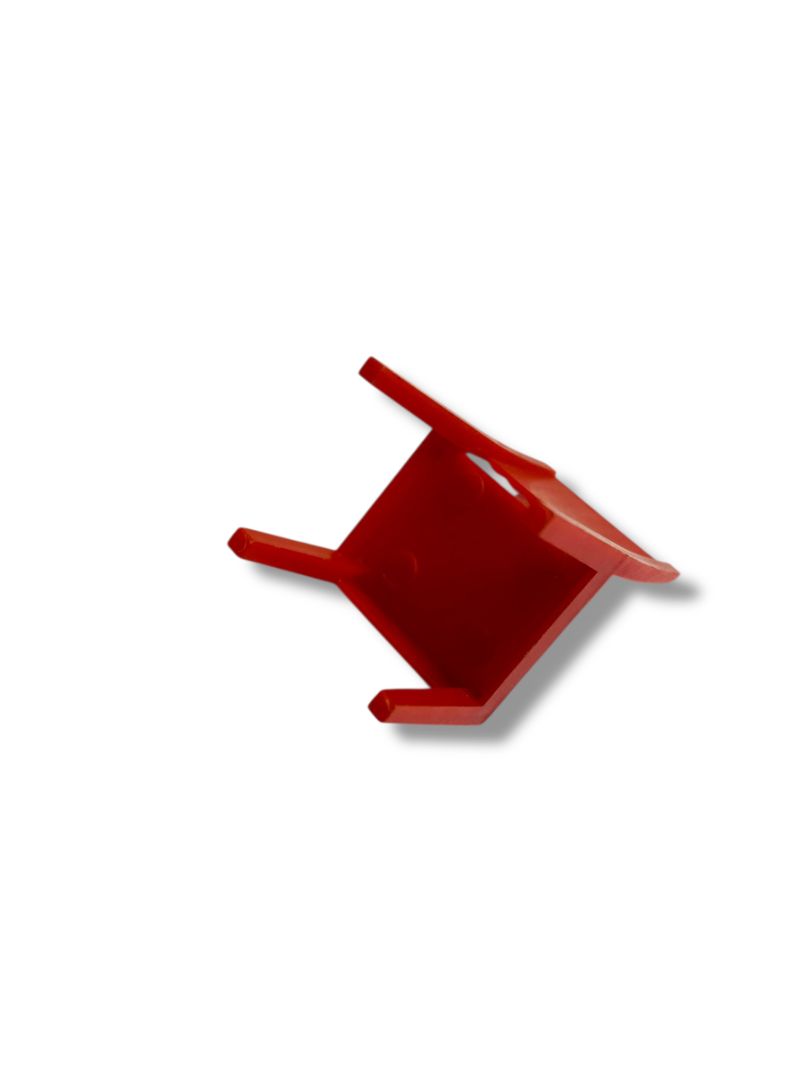 Vintage Dollhouse Miniature Plastic Red Chair Retro 2.25"h