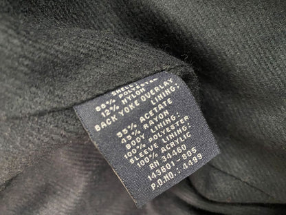 Size XL London Fog Womens Black Microfiber Overcoat Vintage