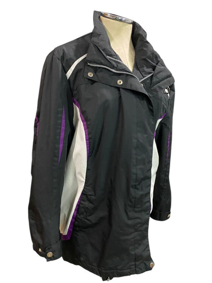 Size 2X Zero Xposur Womens Black Purple Coat Shell and Zip In Lining