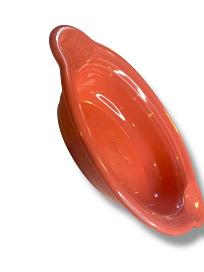 Fiesta Individual Casserole Dish Homer Laughlin 9.25" Flamingo Dark Pink