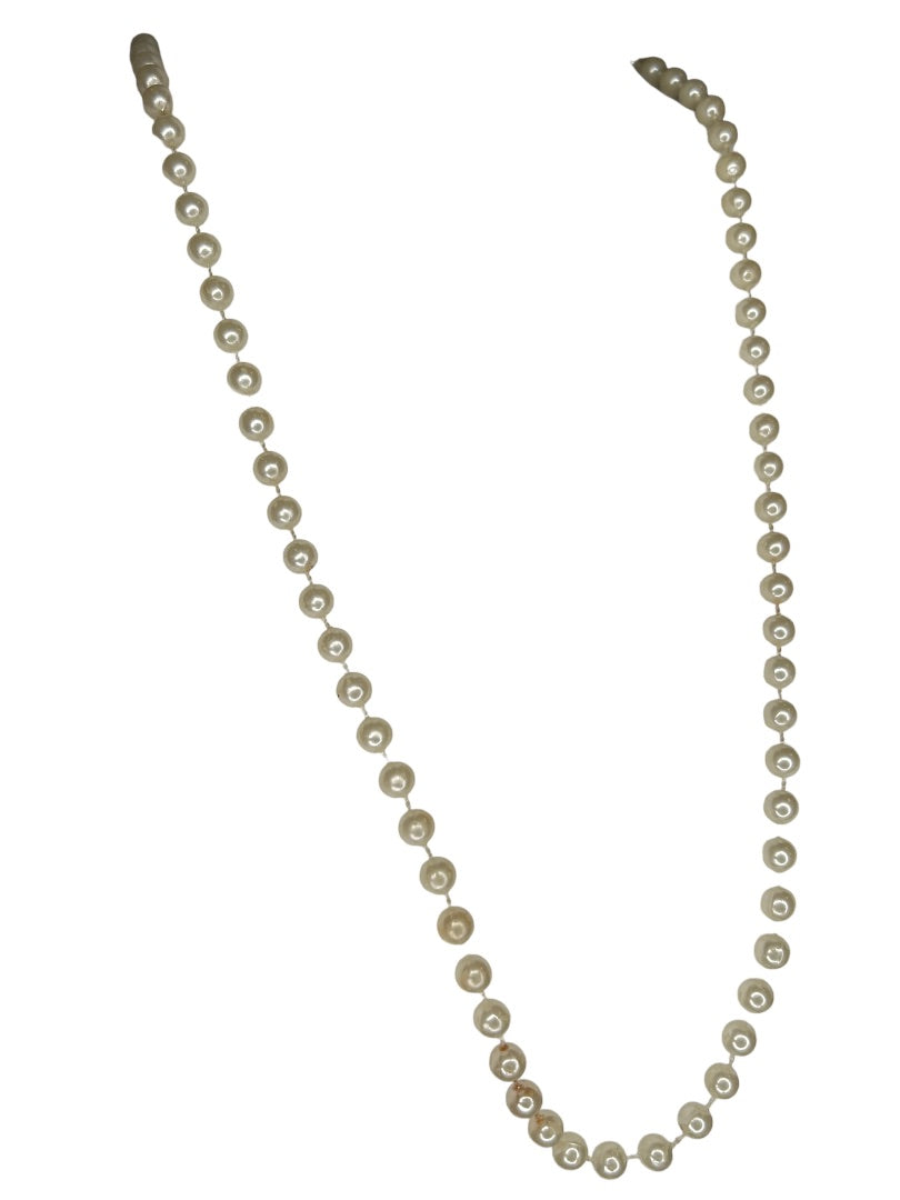 Strand of Faux Pearls 30" Necklace String No Clasp