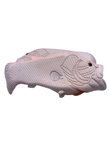 Size 7/8 (40/41) Shun Fish Novelty Sandal Slides Fishing Pink Women's