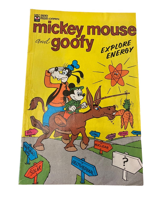 1976 Walt Disney Comic Book Mickey Mouse and Goofy Explore Energy