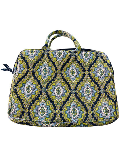 Vera Bradley Cambridge Laptop Sleeve Tote Bag Monogrammed Personalized "ELG" 11"h x 14"w x 1"d