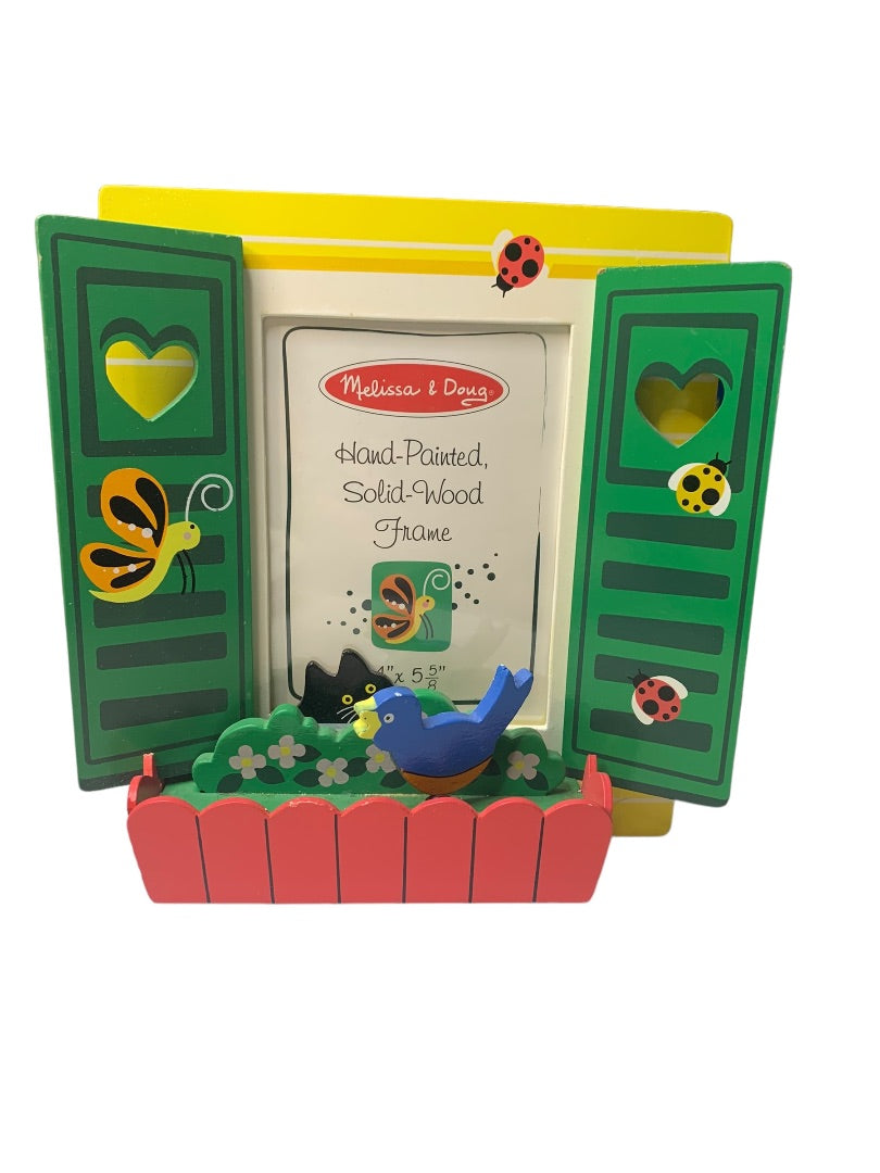 Melissa & Doug Hand-Painted Solid Wood Tabletop Frame Dimensional