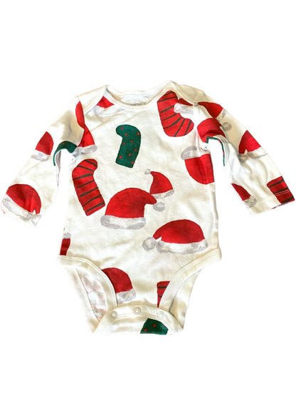 6 Months Carter's NWOT Christmas One Piece Snap Crotch Long Sleeve