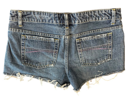 Size 5/6 Aeropostale Junior Womens Shorts Distressed Denim Jean Bootie Short Shorts