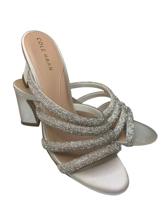 Size 7B Cole Haan Grand360 Adella All Over Crystal 3" Heeled Sandals W27256