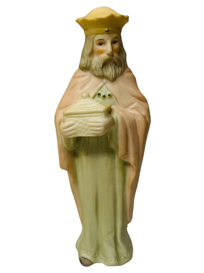 Lefton 1983 Wise Man The Christopher Collection Nativity Figure No Box 5.25" 00350 Pastel