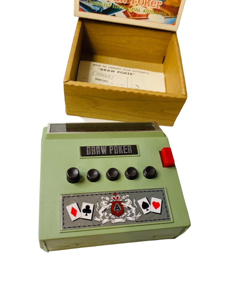 Set of 2 1971 Waco Cordeless Electronic Full Automatic Draw Poker Not Tested In Box Directions