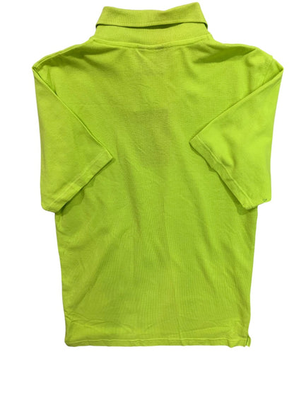 Large (16/18) South Pole Neon Green Boys Youth New Short Sleeve Polo Golf Shirt