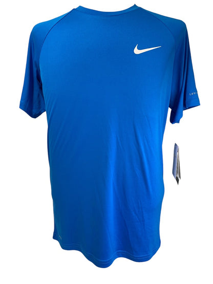 Small Nike Swim Mens New Hydroguard Shirt Short Sleeve UPF 40+ NESSA586