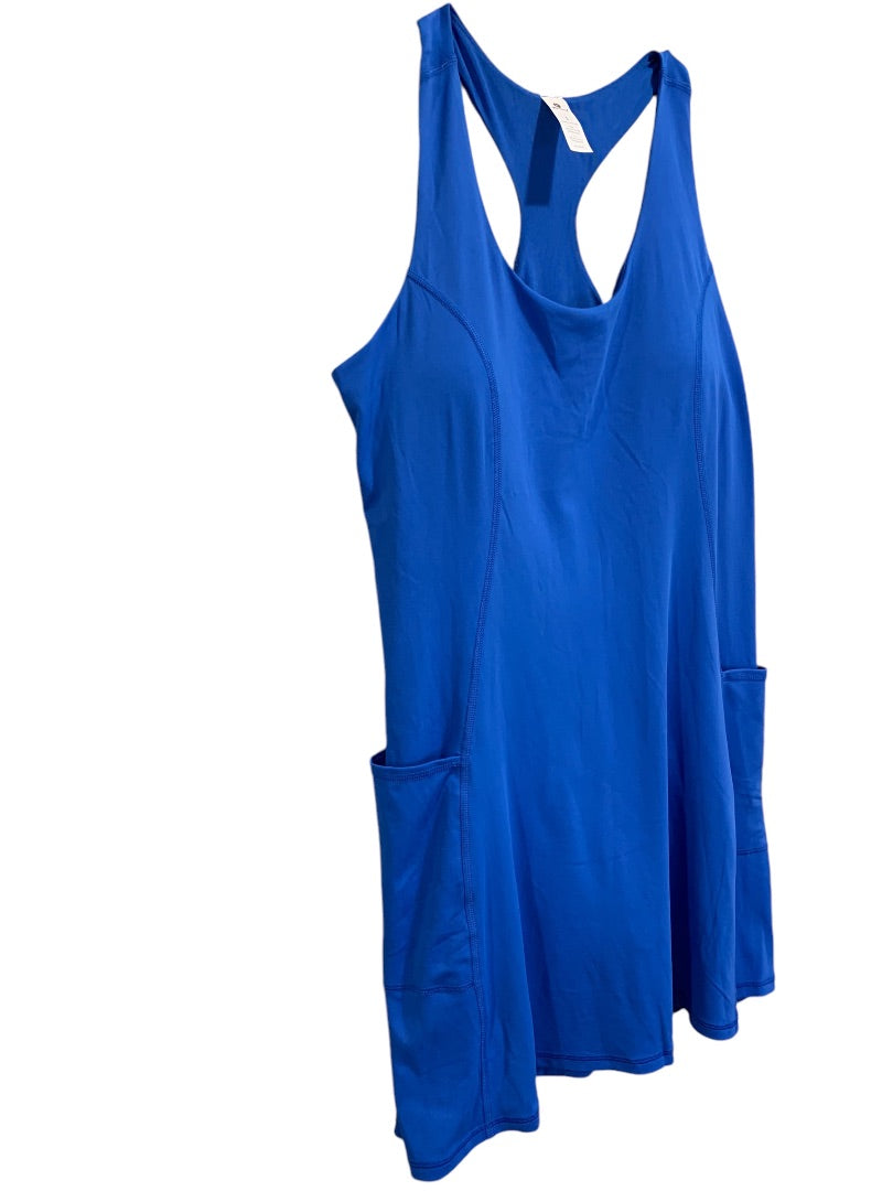 Large 90 Degree by Reflex New Tennis Dress with Body Suit Liner Strong Blue