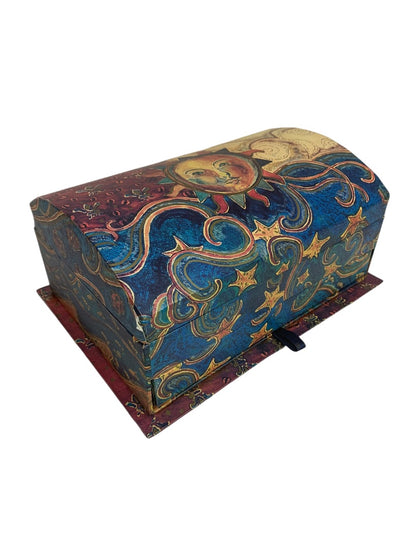 Decorative Domed Storage Box Stationery Drawer Pen Sun