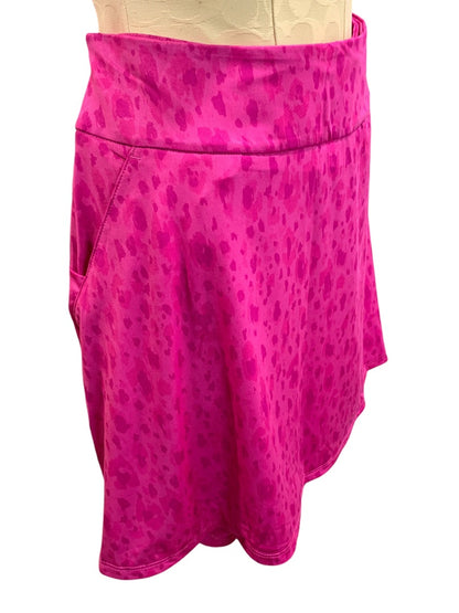 Large Adidas Womens New Print Golf Skirt Skort Fuchsia HY4096