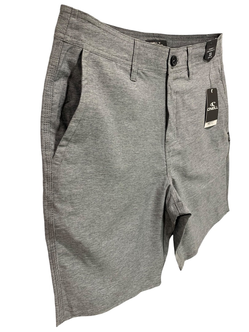 Size 33 O'Neill Mens New Hybrid Drifter Shorts Standard Fit Gray