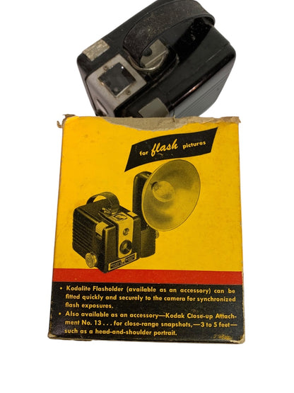 1950s Eastman Kodak Brownie Hawkeye Camera Flash Model Box Instructions