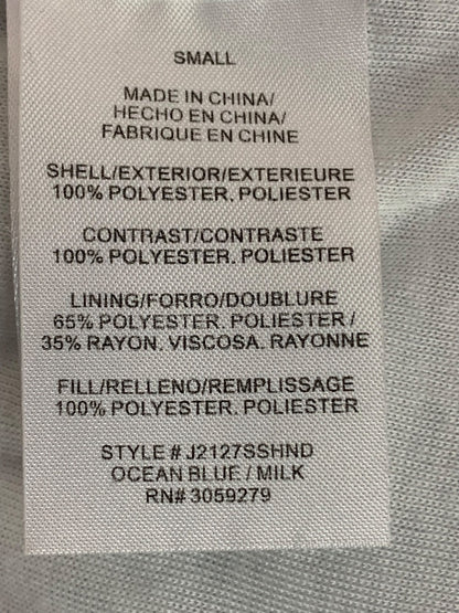 Small Thread & Supply Womens Blue Fleece Full Zip Jacket