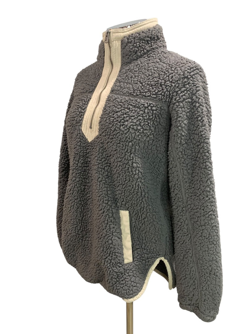 Small Abercrombie & Fitch Womens Pullover Soft Sherpa Jacket