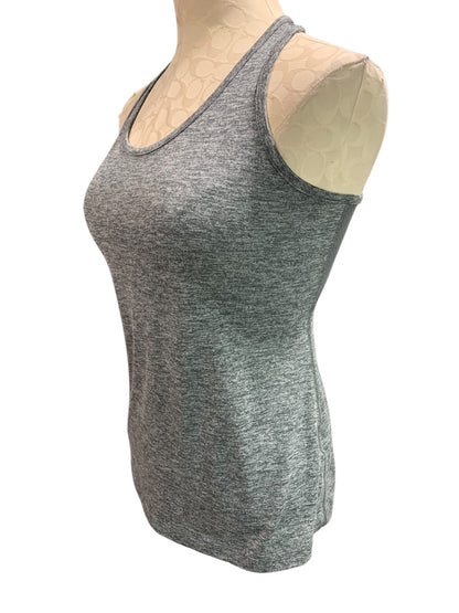 Small Nike Dri-Fit Womens Racerback Tank Athletic Heathered Gray