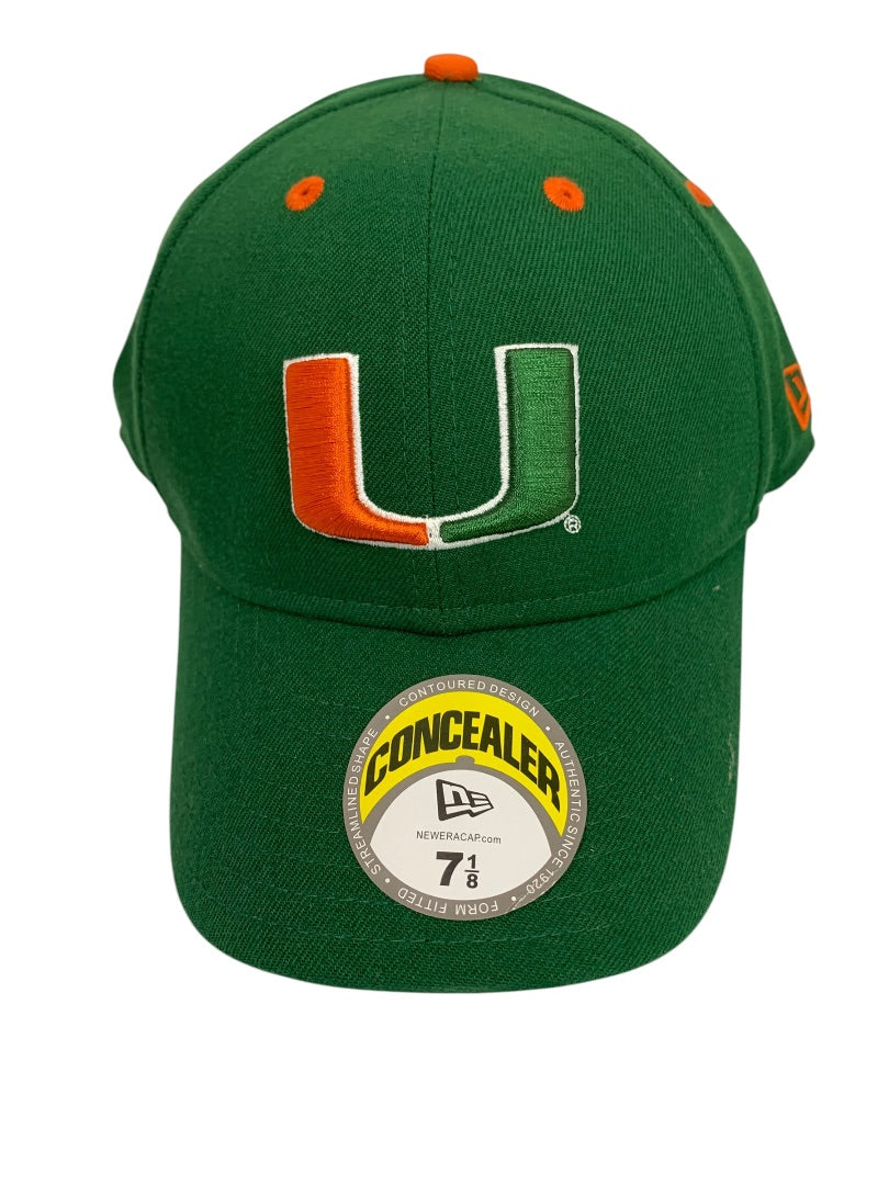 New Era Cap 7 1/8 Miami Hurricanes  Fitted Concealer Cap