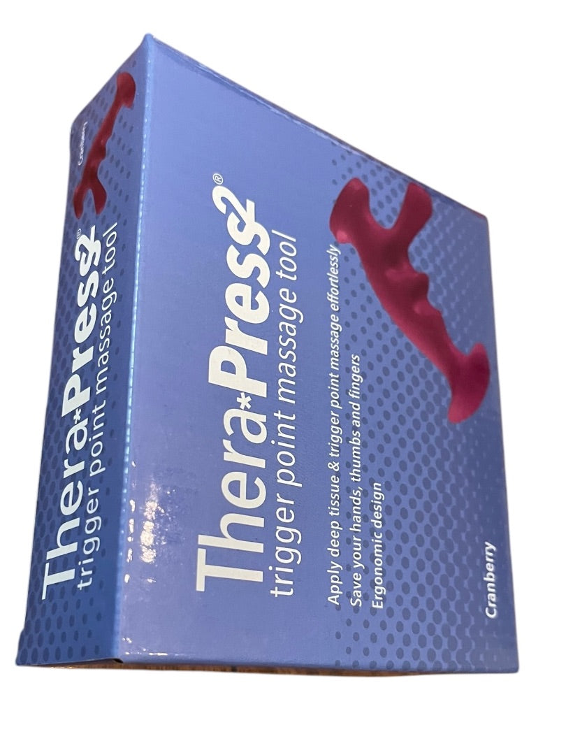 Thera Press 2 Trigger Point Massage Tool Cranberry NEW