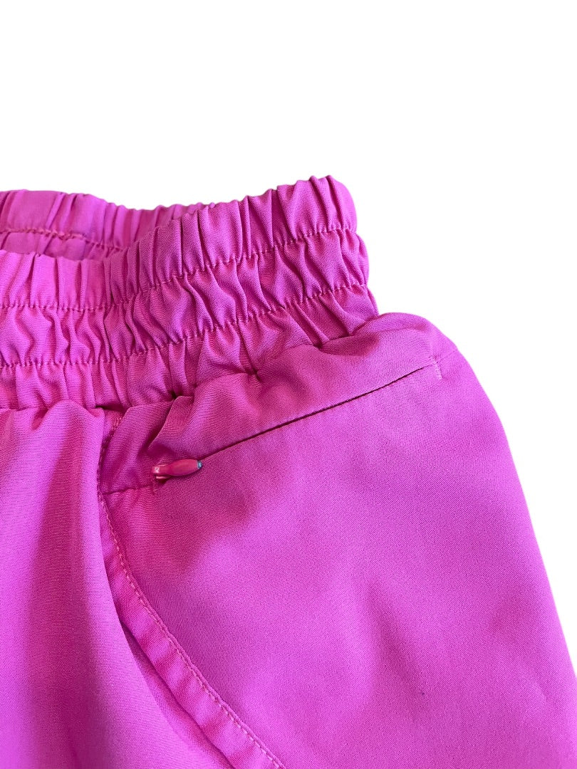 Size 6 Sunzel Lined Running Shorts Womens Lightweight Zip Pocket Pink