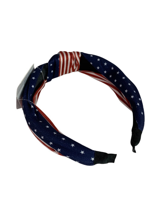 Claires New Headband Patriotic Fabric Covered Stars Stripes