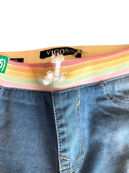 XL (16) Vigoss Knit Waistband Bermuda Super Stretch Girls Shorts New