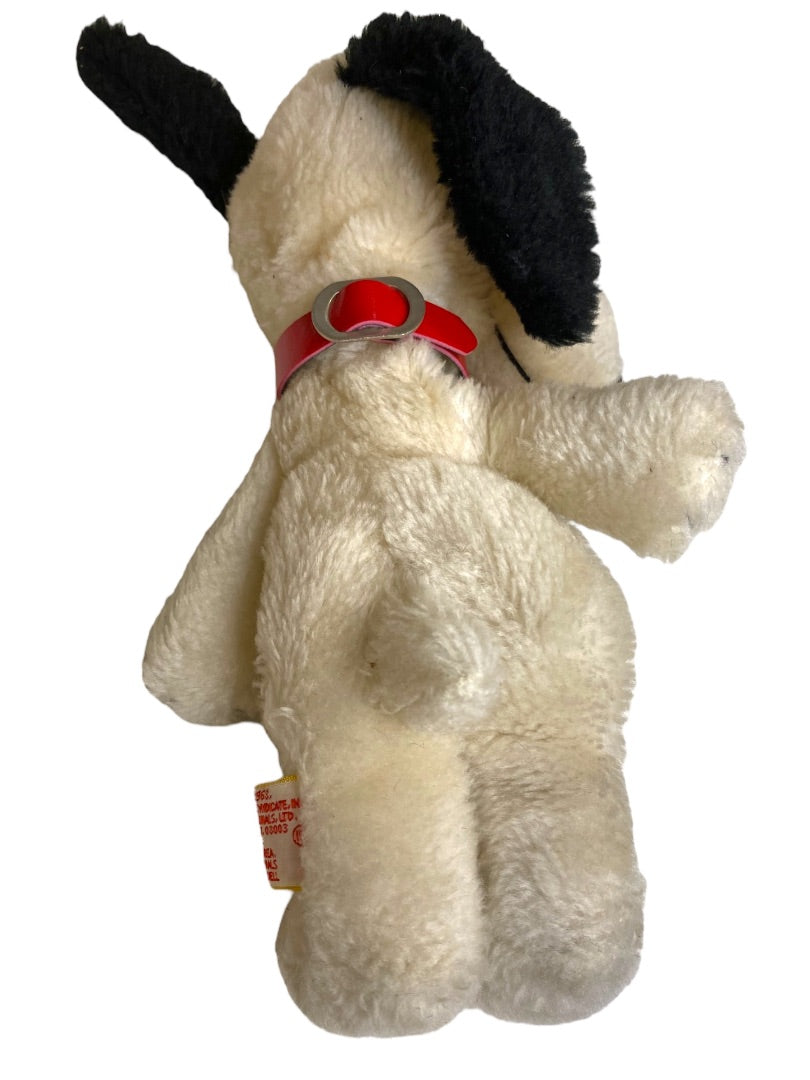 Vintage Plush Snoopy Peanuts Stuffed Animal 8 Inch Rough Condition