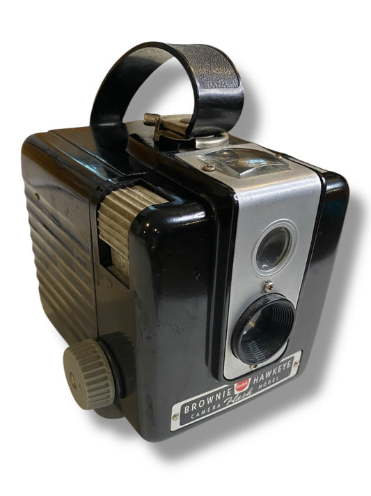 Vintage Kodak Brownie Hawkeye Box Camera Flash Model Untested As Is