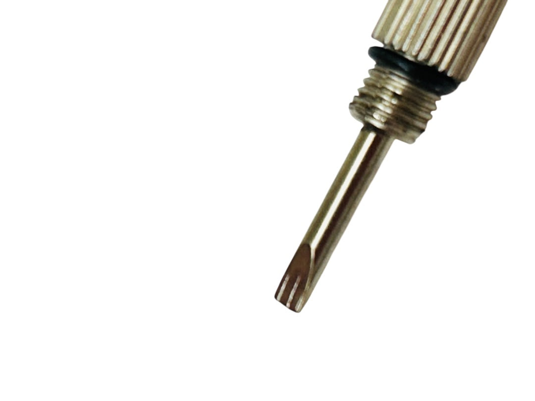 Small Tiny Screwdrivers Silvertone Keychain 4" Keyring