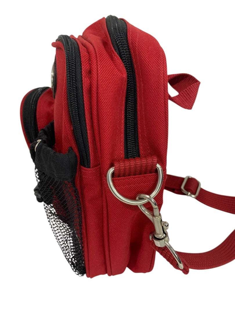 Ricardo Beverly Hills Crossbody Travel Bag Red Organizer