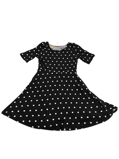 Size 8 Emily West Girls Reversible Tshirt Dress Polka Dot Graphic