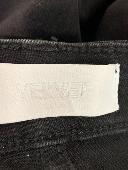Size 25 Vervet Womens Black Skinny Jeans Stretch Denim 28" Inseam