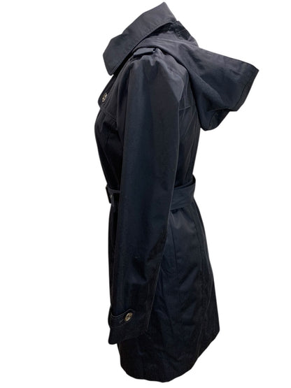 XS Michael Kors Womens Navy Blue Trench Coat with Removable Lining