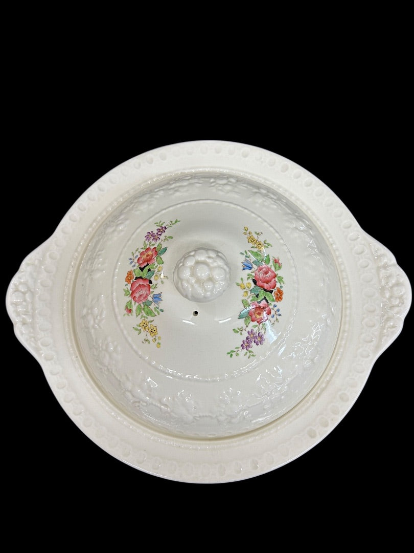 1940s Wellesley Wedgwood Ullswater China Lidded Vegetable Serving Dish