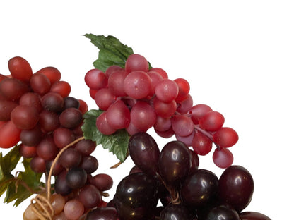Vintage Fake Fruit 11 Bunches of Rubber Grapes Assorted Crafting